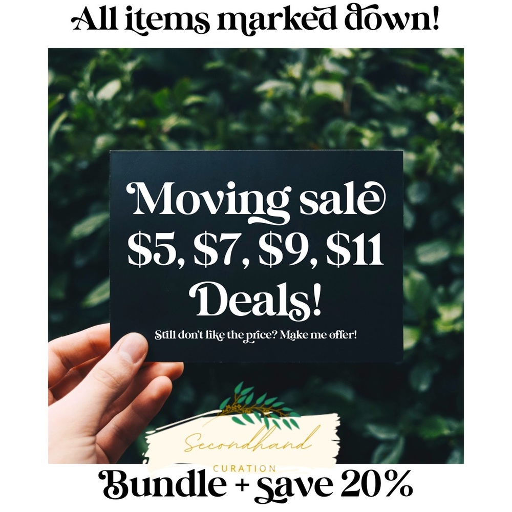 ✨MOVING SALE - $5, $7, $9, $11 DEALS!✨ Bundle & Save 20%!